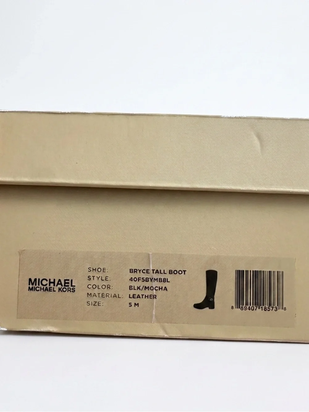 Michael Kors Bryce Black and Brown Leather Over-the-Knee Riding Boots
